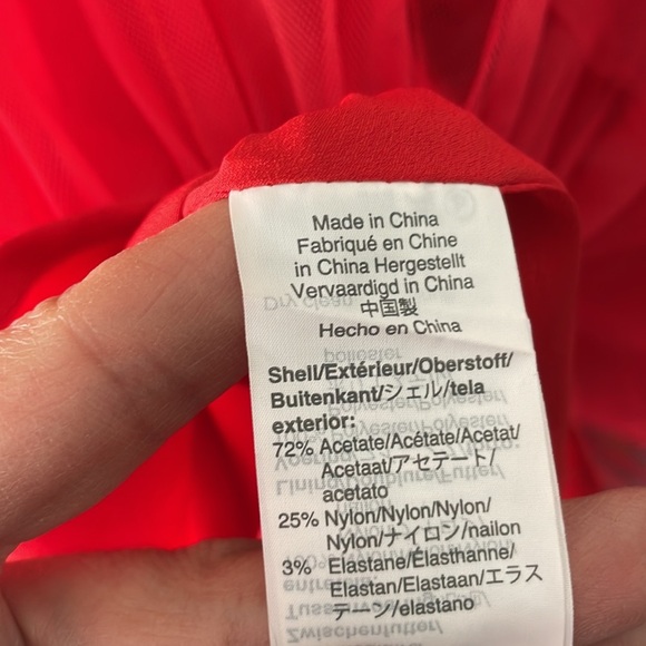 J. Crew Red Spaghetti Strap Dress (missing black Velvet Sash) NEW - Picture 14 of 14
